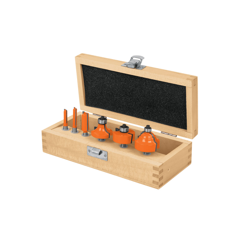 Juego de Fresas Truper JBROU-6 X 6pz + Llave + Estuche