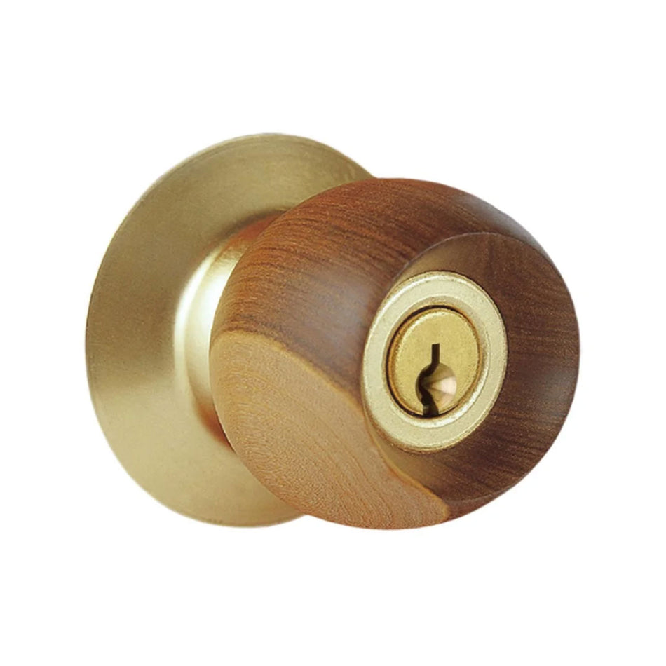 Cerradura A80PD Segurex Bell Wood Gold Entrada Principal