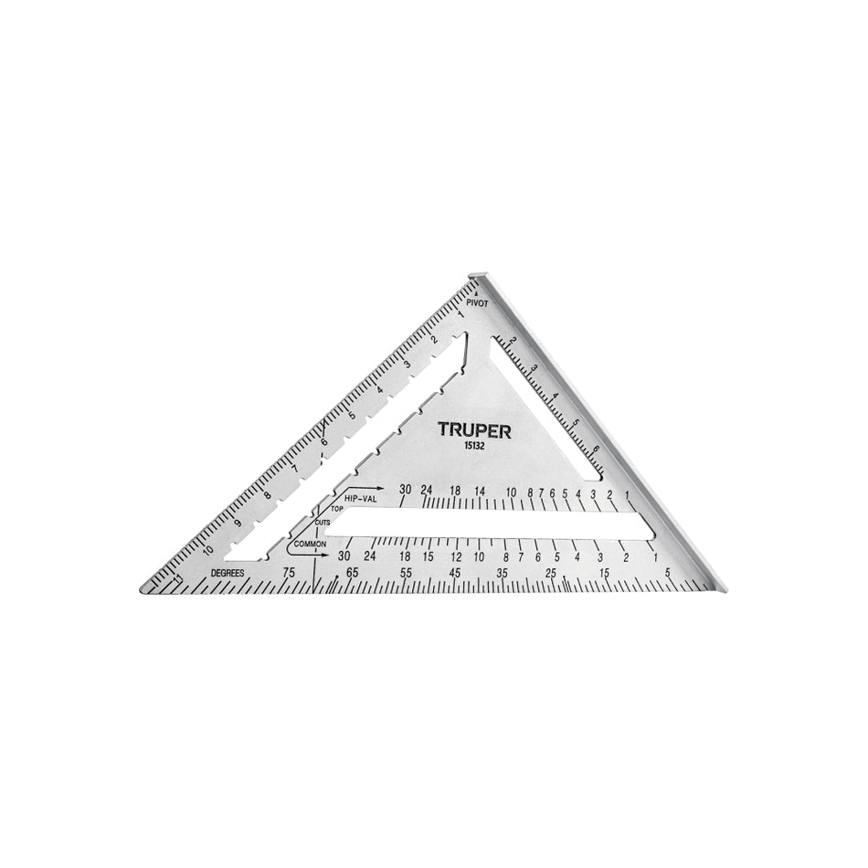 Escuadra Aluminio Muro Yeso 12" 30cm Truper ET-12A