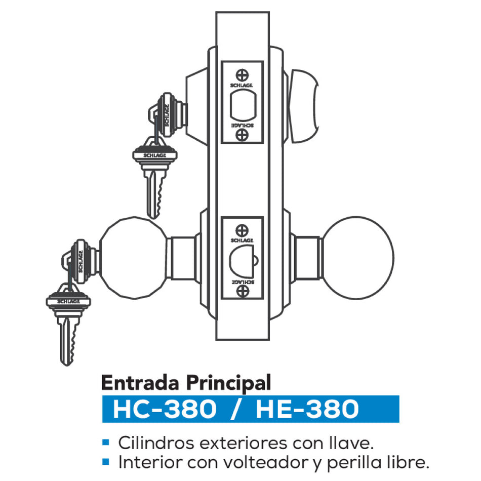 Conjunto HC380 Century Orbit Antique Entrada Principal