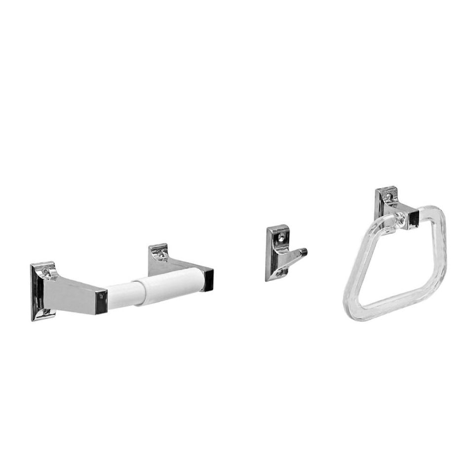 Accesorios Baño Ecofriendly Cromo 3Pz Stretto