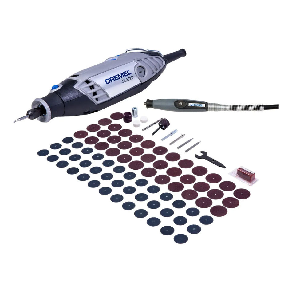 Mototool Dremel 3000-1/82 127w + Eje flexible + 82 Acc
