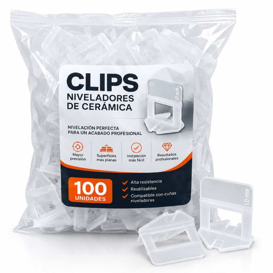 Clip Nivelador de Ceramica FN 1.0 mm x 100 Und