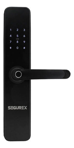 Cerradura Biometrica Inteligente Segurex H7B Negro