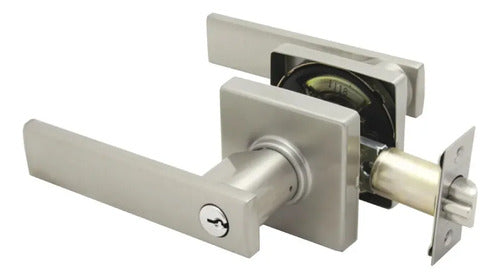 Cerradura B80 Segurex Amazonas Níquel Satinado Entrada Principal