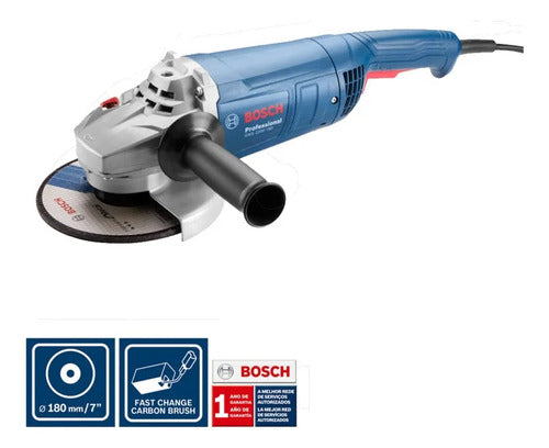 Pulidora 7” Bosch Pro GWS 2200-180 2200w