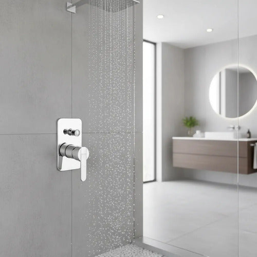 Monocontrol Ducha Carmina Cromo con Inversor Stretto