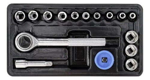 Juego Copas KWB 371990 1/4 x 16 pz