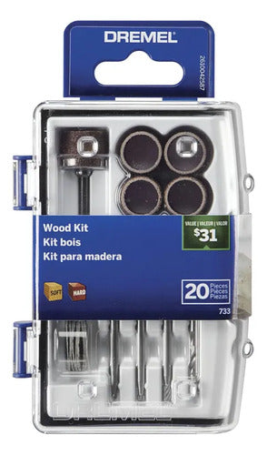 Kit Accesorios Madera Dremel 733 X 20pz