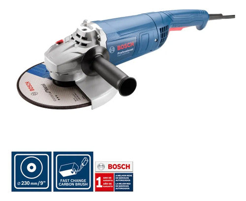 Pulidora 9" Bosch Pro GWS 2200-230 2200w