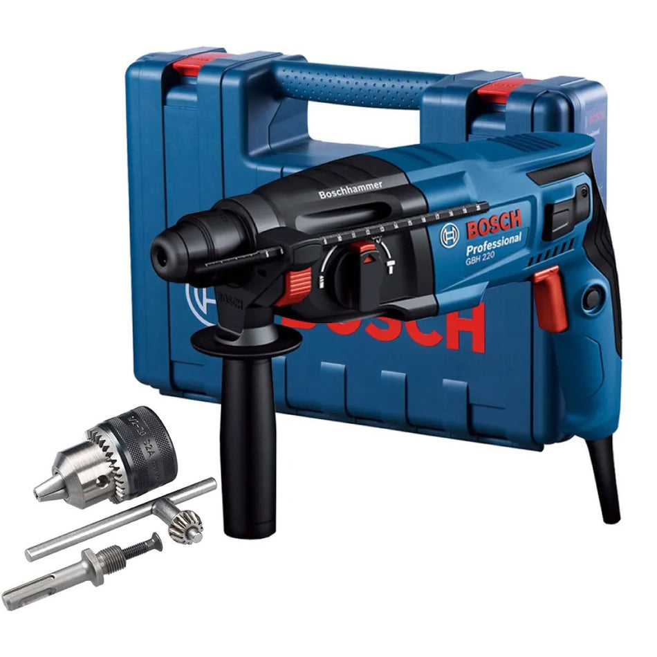 Rotomartillo Sds Plus Bosch Pro GBH 220 720w 2J + Estuche + Mandril