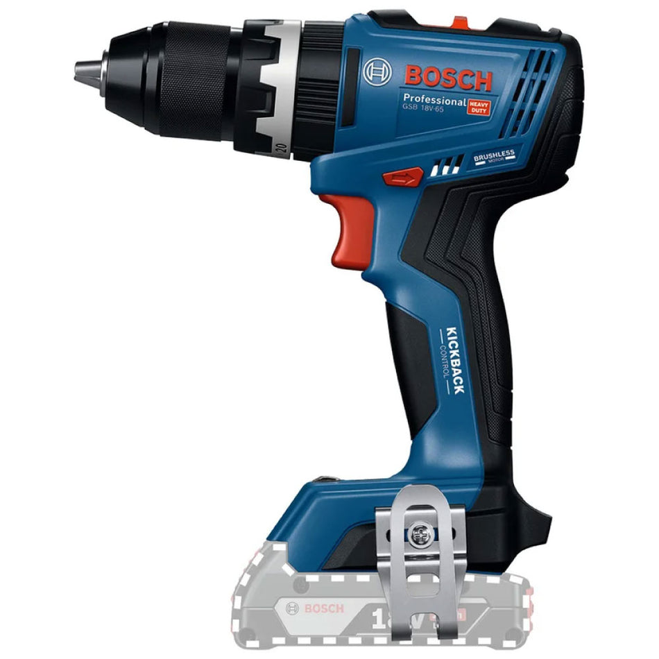 Taladro Percutor Inalámbrico Bosch GSB 18V-65 1/2" 1 Batería 18V 4Ah + Cargador 18V