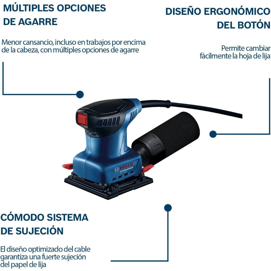 Lijadora Orbital Bosch Pro GSS 140 A 220w