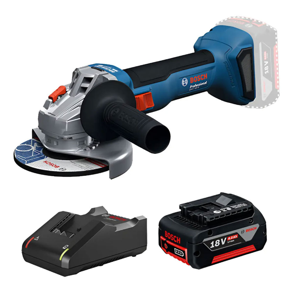 Pulidora Inalámbrica 5" Bosch Pro GWS 18V-8 1 Bat 4A + Carg 18V