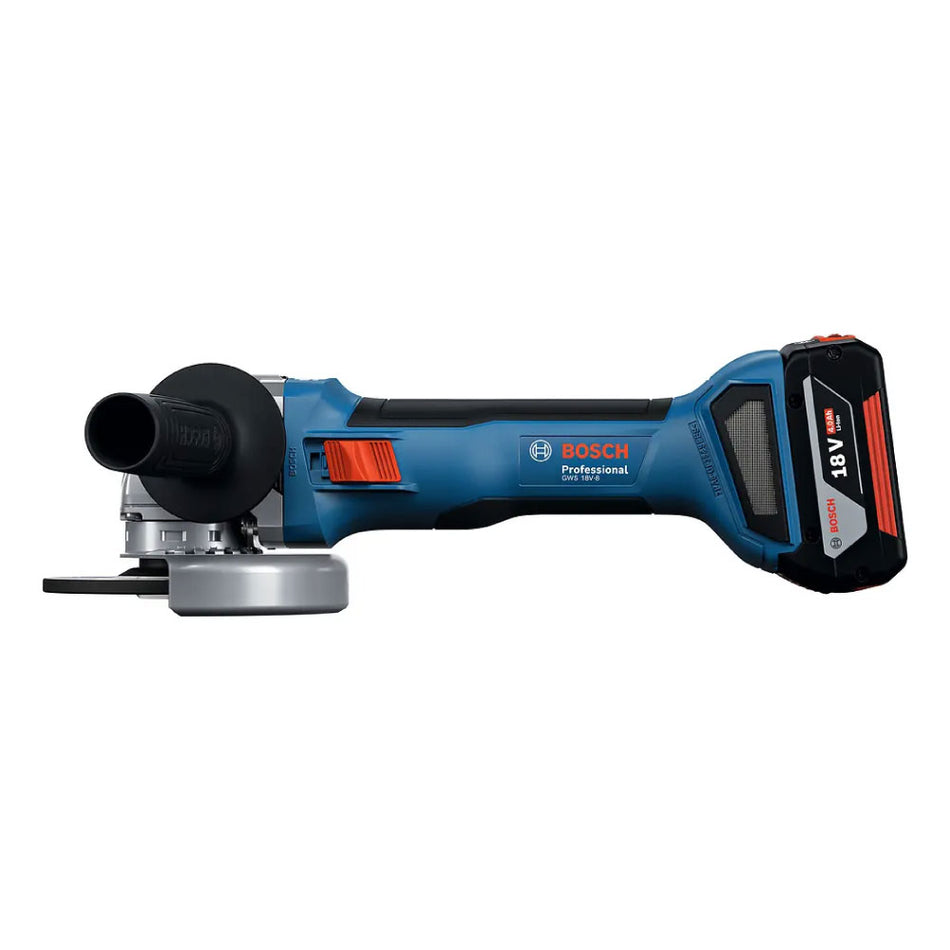Pulidora Inalámbrica 5" Bosch Pro GWS 18V-8 1 Bat 4A + Carg 18V